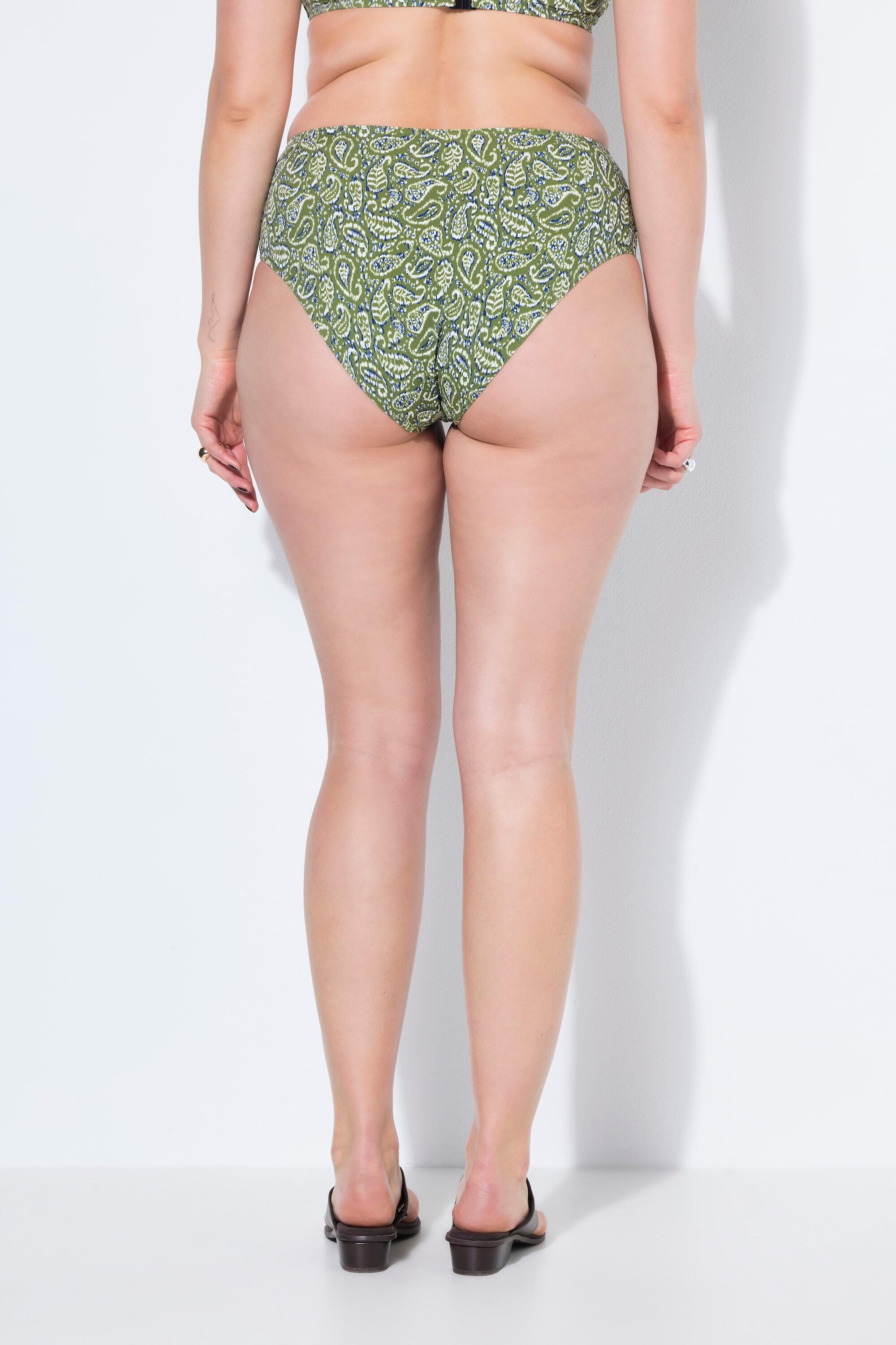 Femme Bas de bikini motif cachemire taille haute gainant 2/6