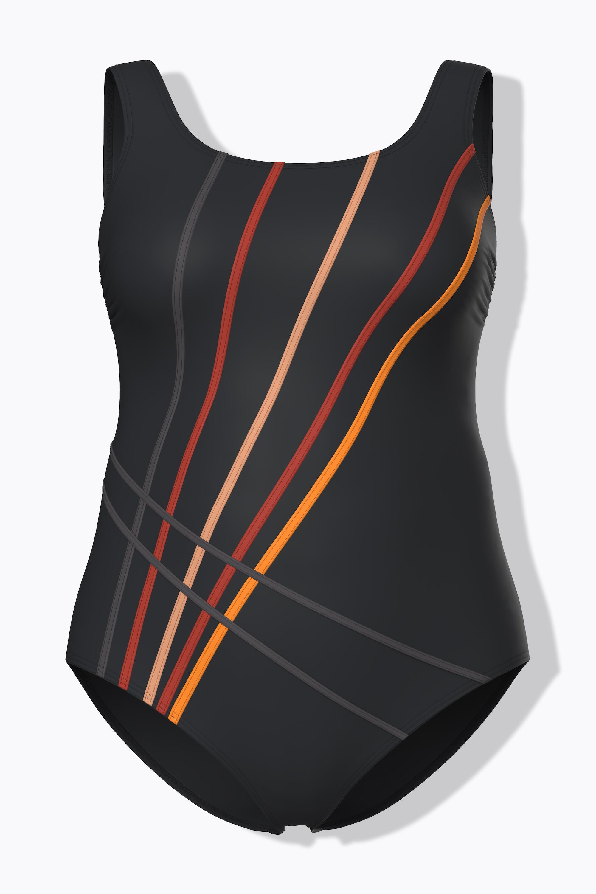 Femme Maillot de bain rayures sans bonnets souples bande sous la poitrine 6/7