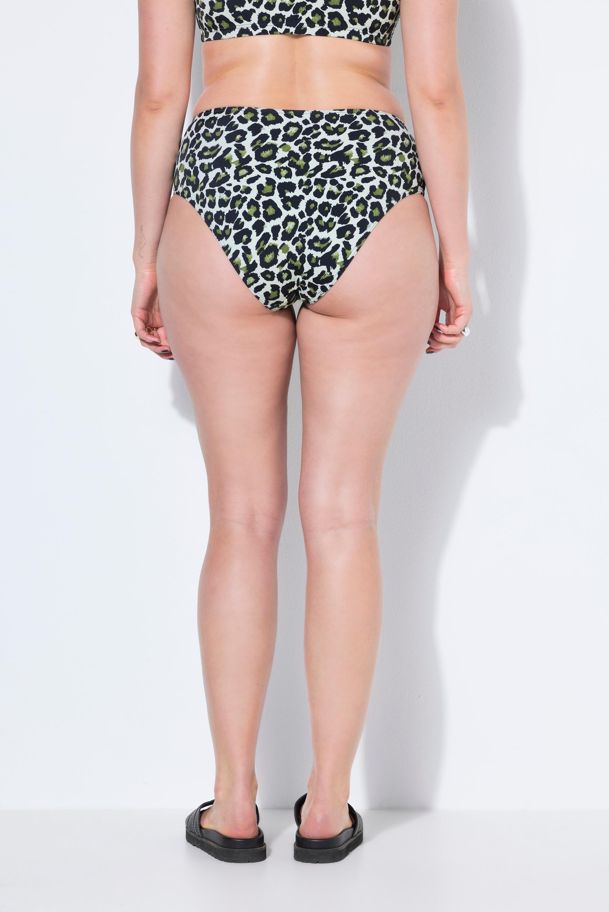 Femme Bas de bikini imprimé léopard taille haute gainant 2/5