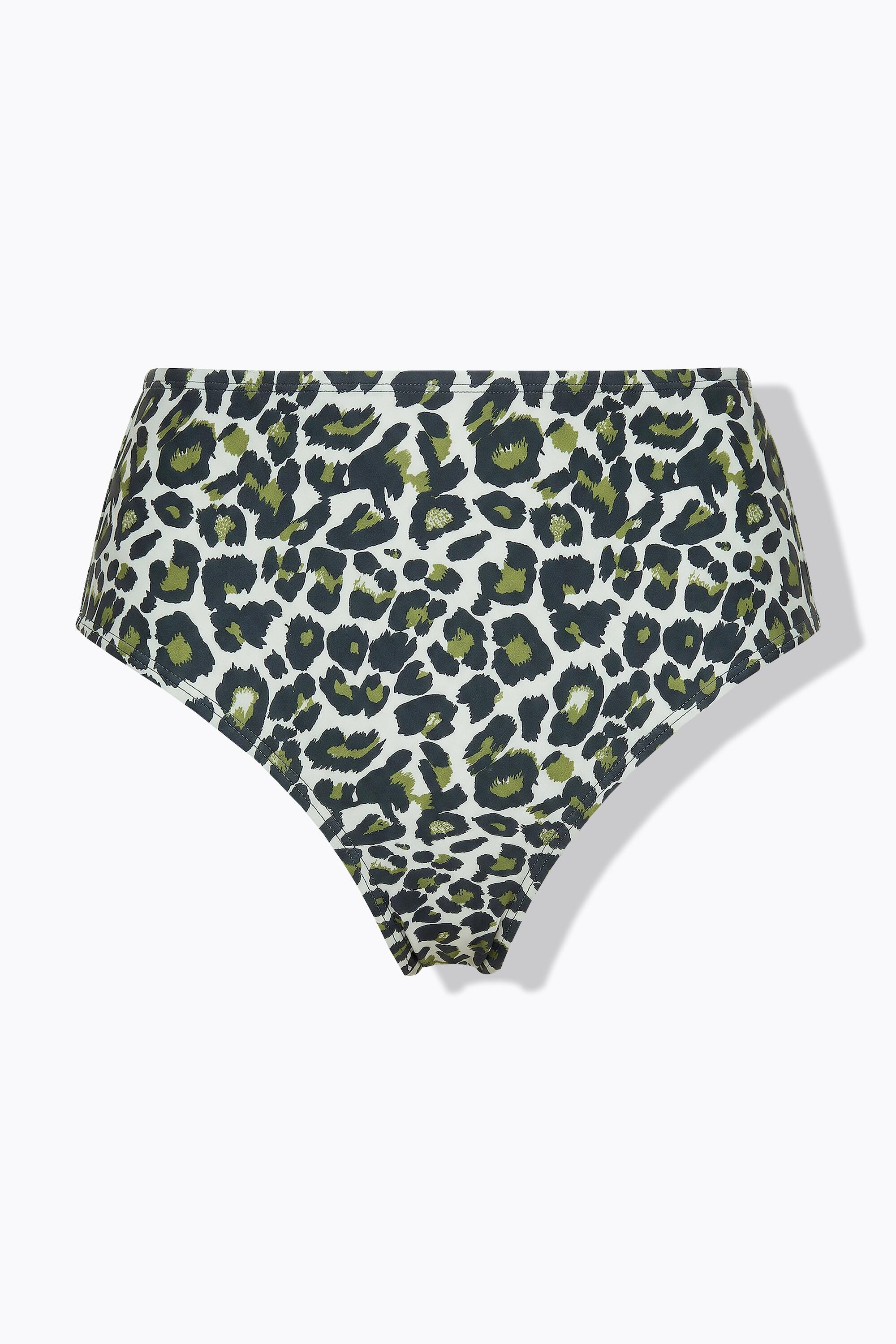 Femme Bas de bikini imprimé léopard taille haute gainant 5/5