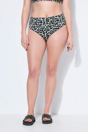 Femme Bas de bikini imprimé léopard taille haute gainant