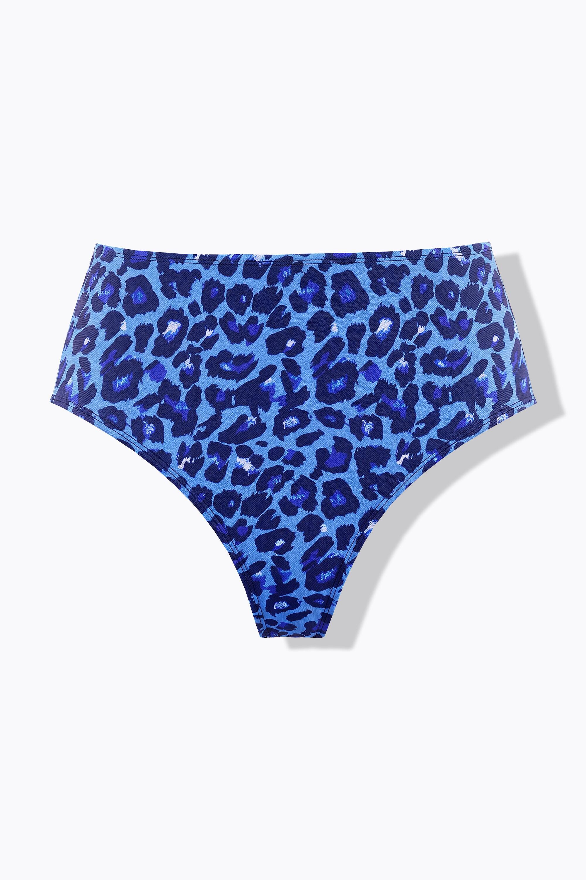 Femme Bas de bikini imprimé léopard taille haute gainant 5/5