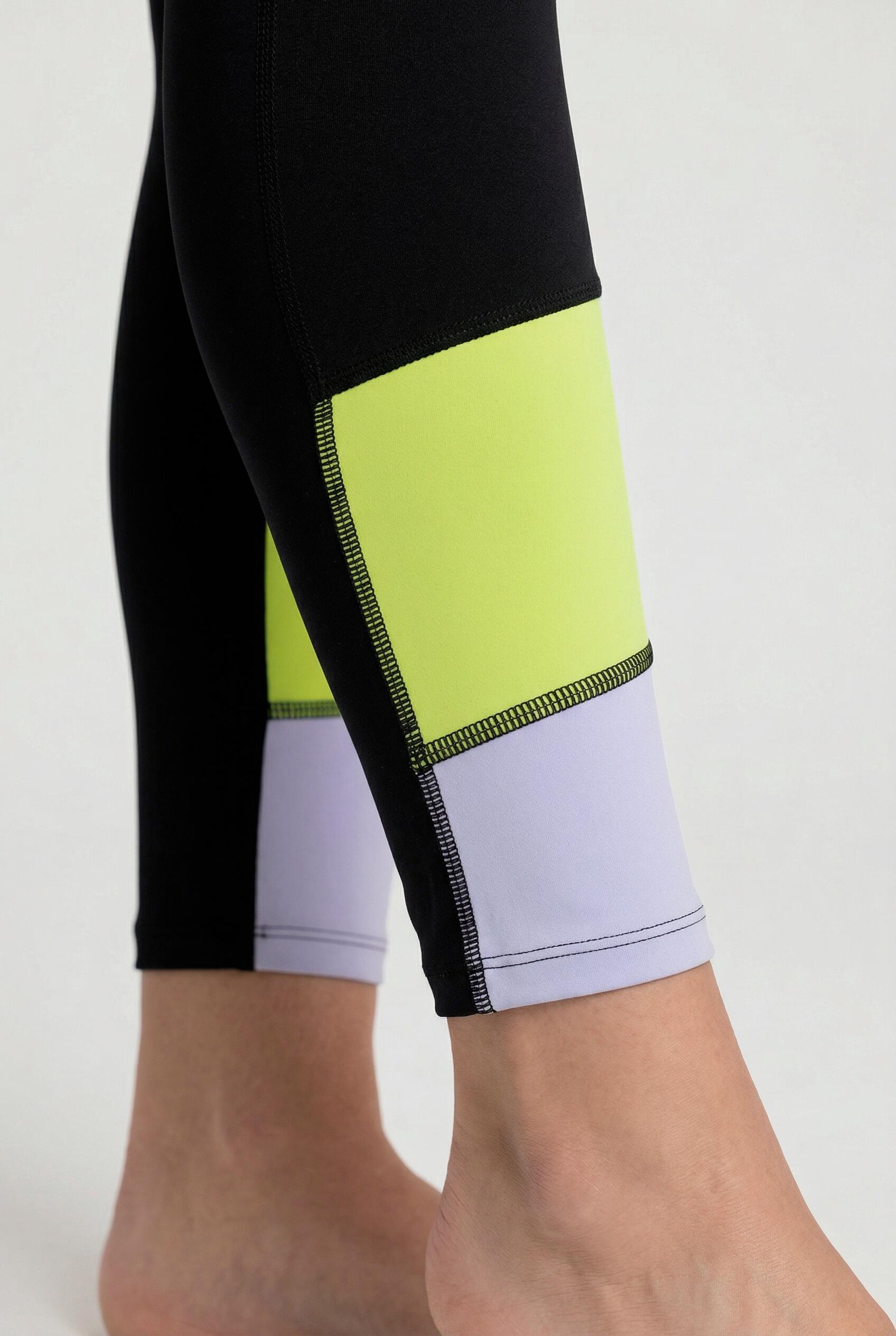 Femme Legging de sport poches et empiècement «&nbsp;colour block&nbsp;» 3/7