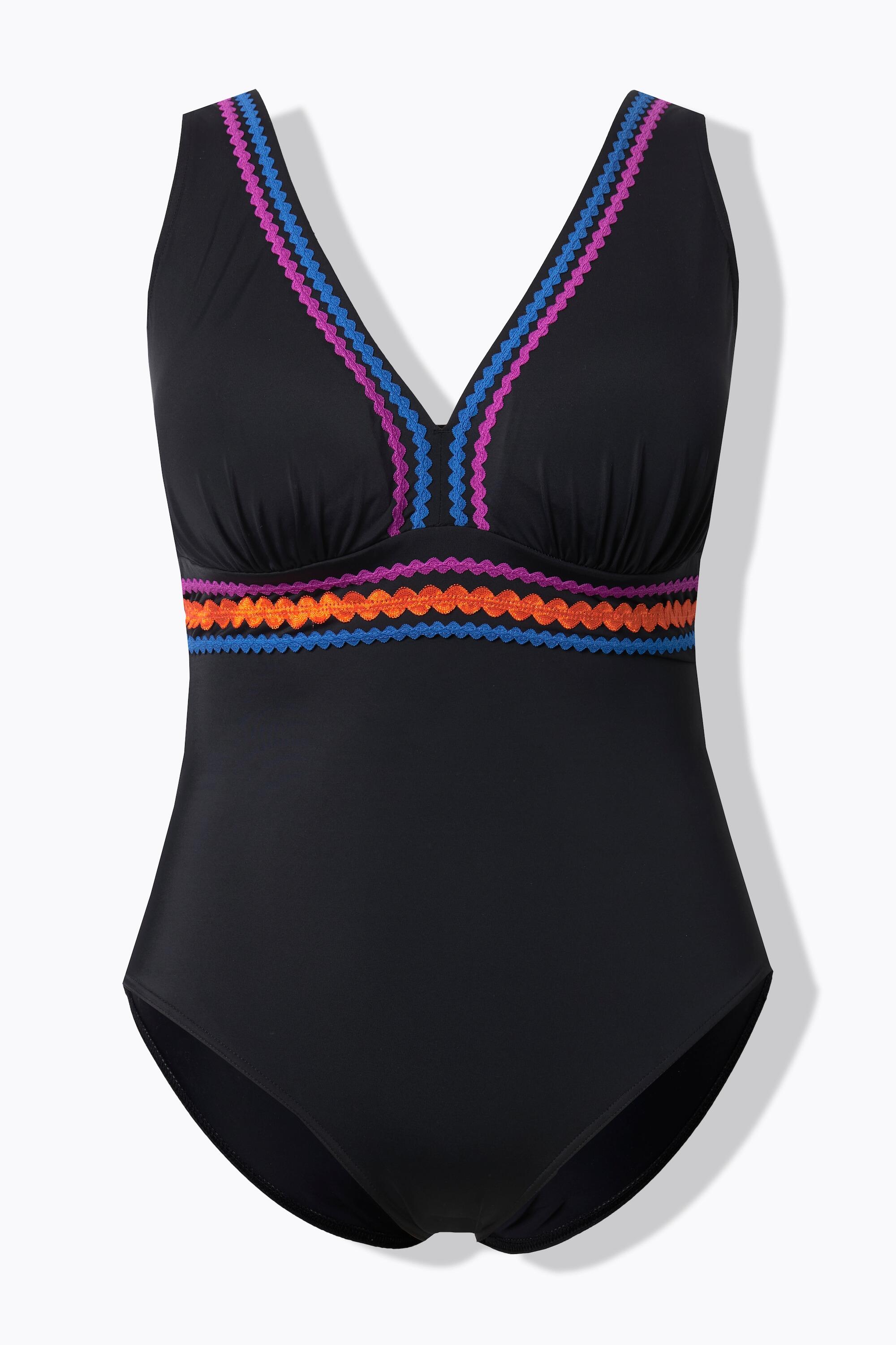 Femme Maillot de bain avec bonnets souples et bordures fantaisie 6/7