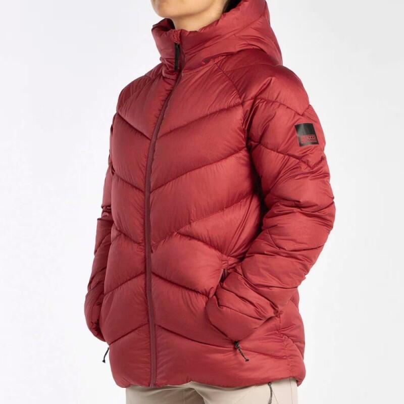 Anorak +8000 Sansa 009 413234 granate mujer acolchado 3/4