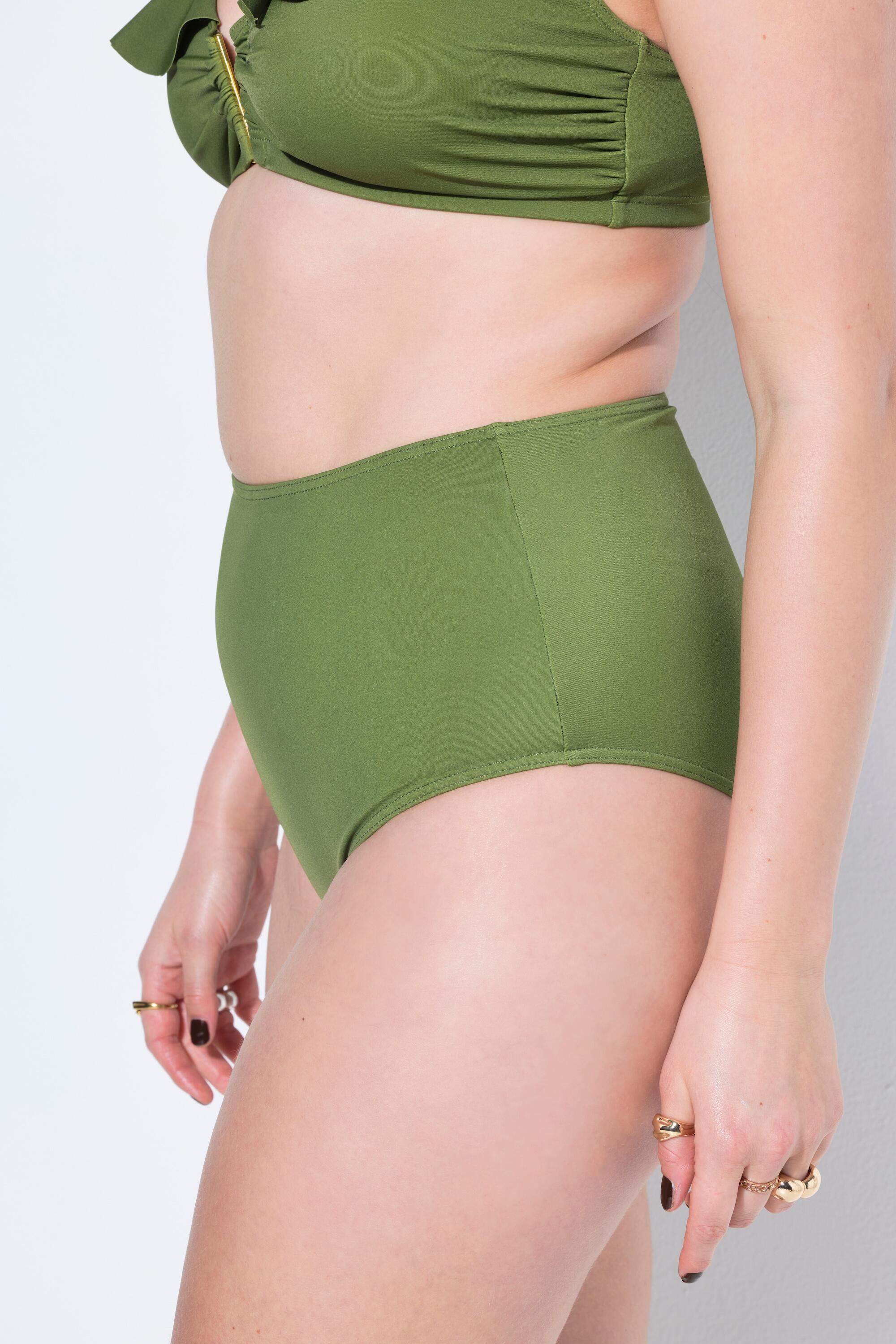 Femme Bas de bikini imprimé taille haute effet gainant 4/7