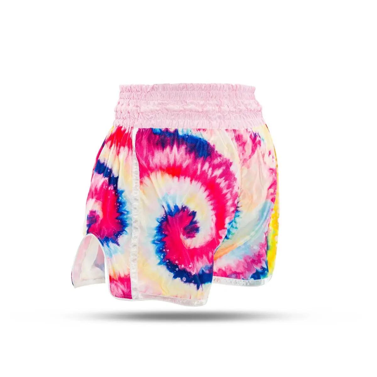 Pantaloncini da Thai Boxe da donna Booster Fight Gear TBT Swirl 3 5/6