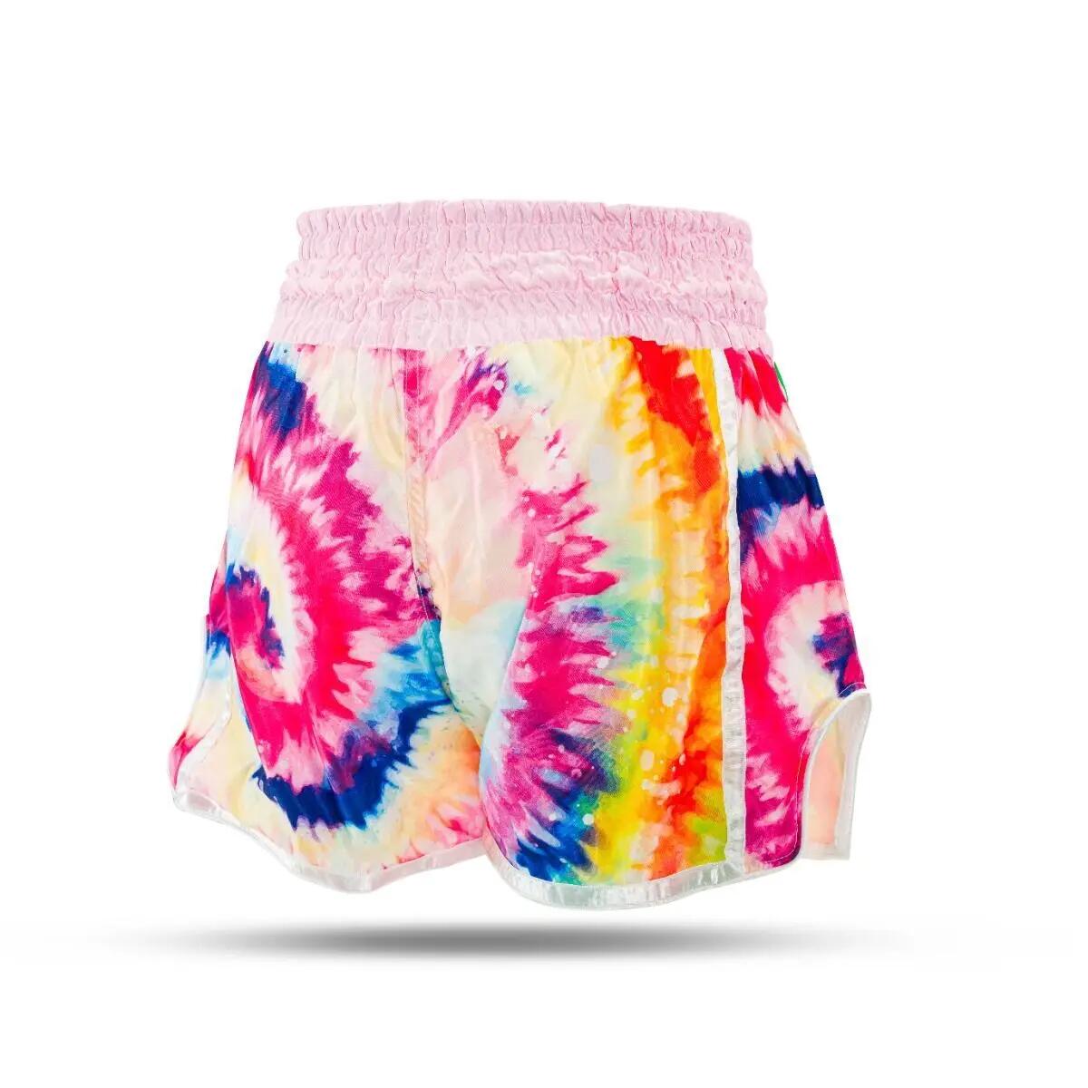 Pantaloncini da Thai Boxe da donna Booster Fight Gear TBT Swirl 3 4/6