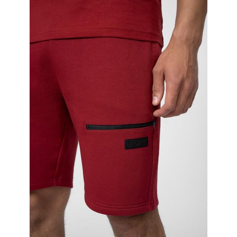 Pantalón corto 4F Shorts CAS M057 rojo hombre trekking 3/4