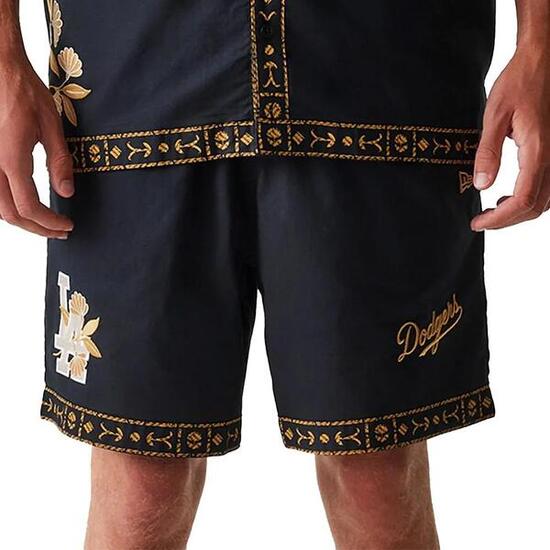 Pantaloncini Neri Uomo New Era Taping