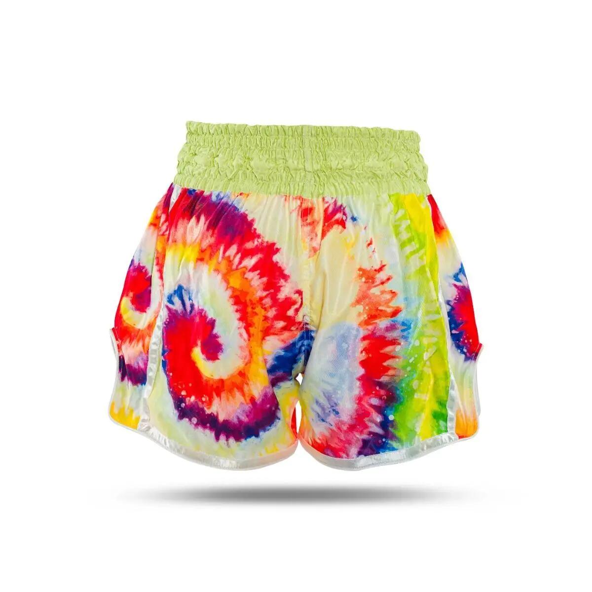 Pantaloncini da Thai Boxe da donna Booster Fight Gear TBT Swirl 2 4/6