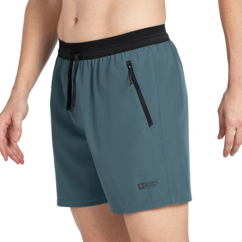 Bermuda Dicty +8000 Verde Oliva Hombre 408973-053 con Bolsillos Cremallera 2/4