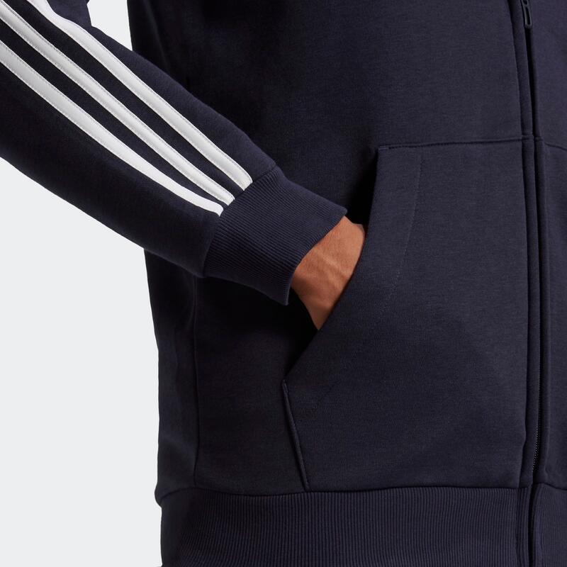 Veste à capuche Essentials Fleece 3-Stripes Full-Zip