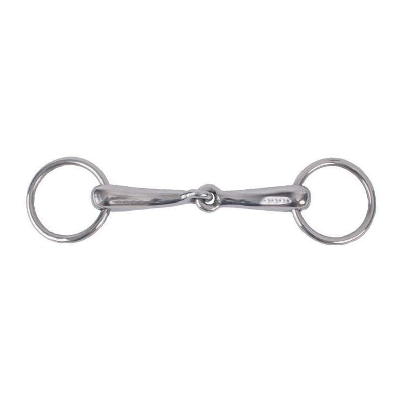 Two-ring snaffle bit with thin barrels T de T