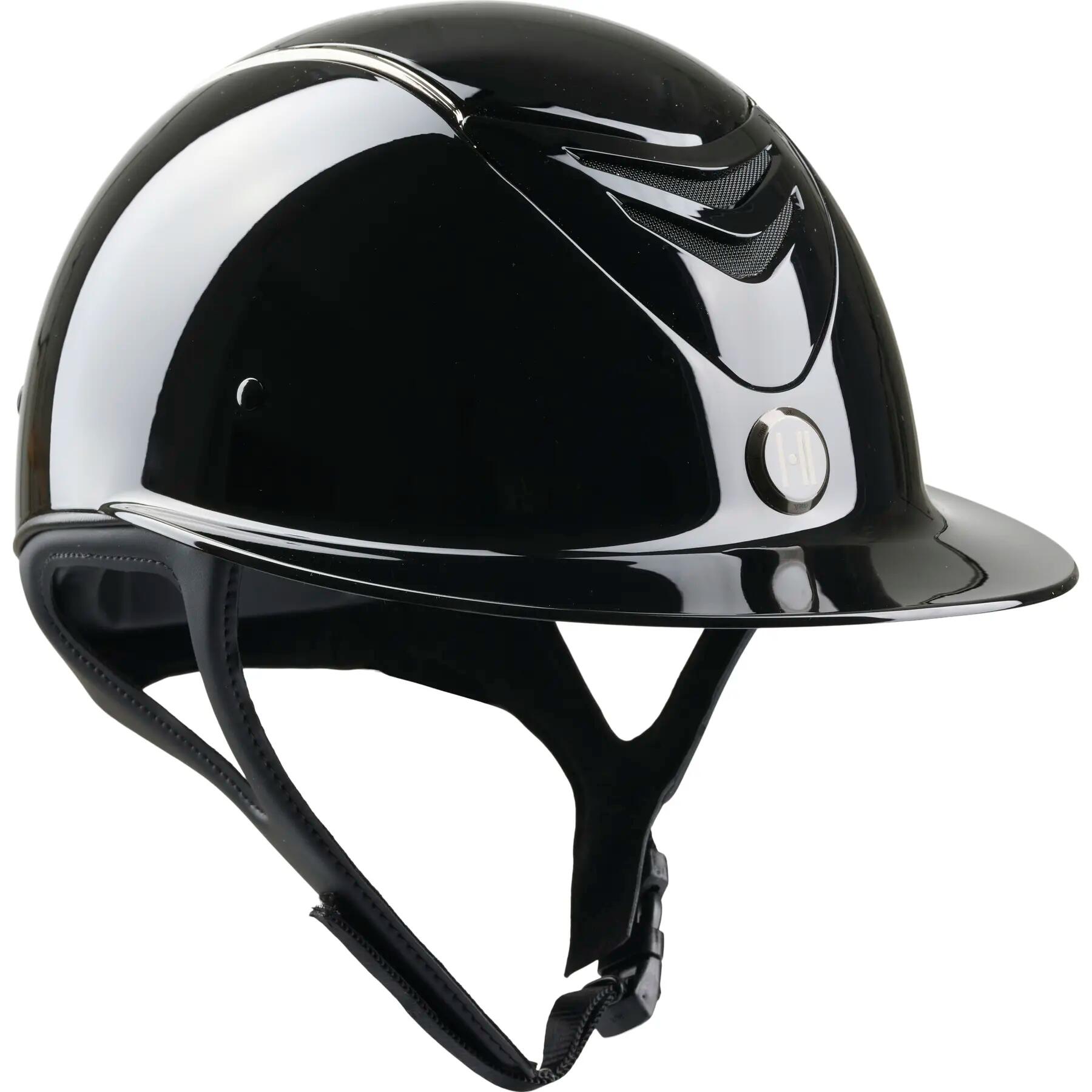 Jasny chromowany kask jeździecki OneK 2/2