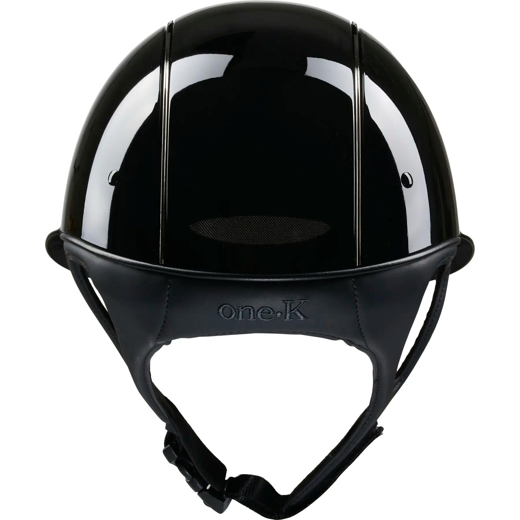 Jasny chromowany kask jeździecki OneK 1/2