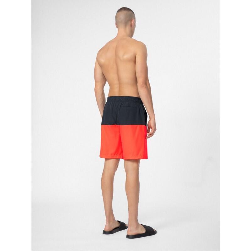 Bañador 4F Board Shorts M025 4FSS23UBDSM025-62N Negro-Rojo Hombre Playa 3/3
