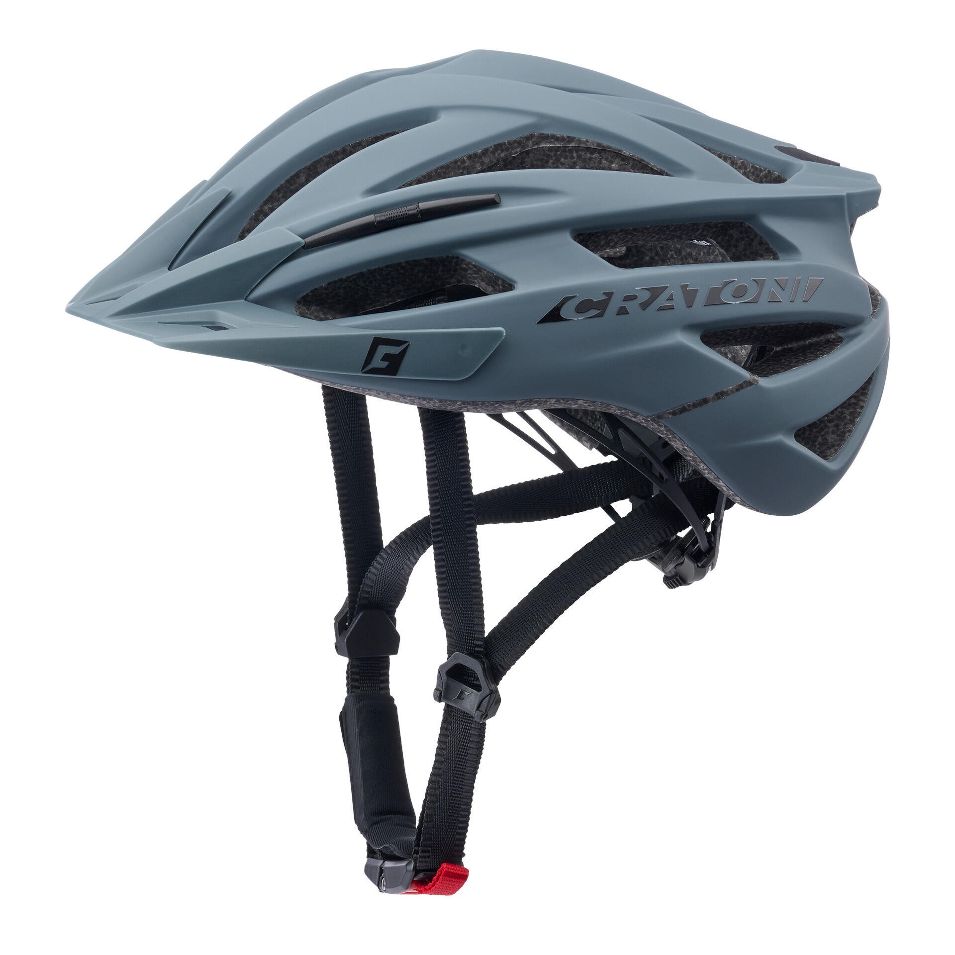 Kask rowerowy MTB Agravic, matowy szary kamienny