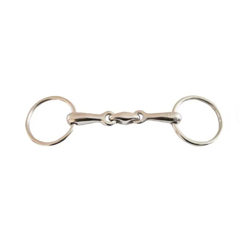 Mors de bride pour cheval double brisures T de T 1/1