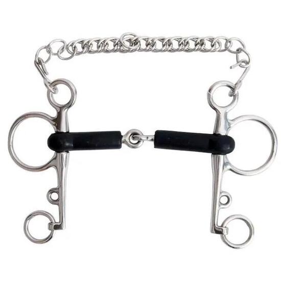 Pelham pour cheval en caoutchouc T de T