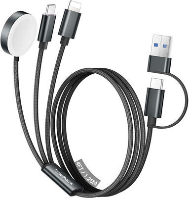 3-in-1 usb kabel 120w apple watch oplader