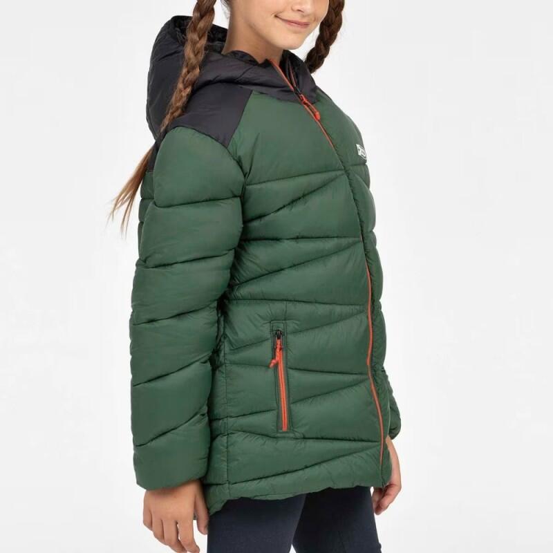Anorak +8000 Grit 080 413718 verde niña con capucha 2/4