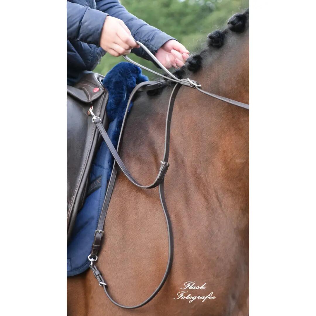 Redini per cavalli in pelle per bambini Edix Saddles English 3/4