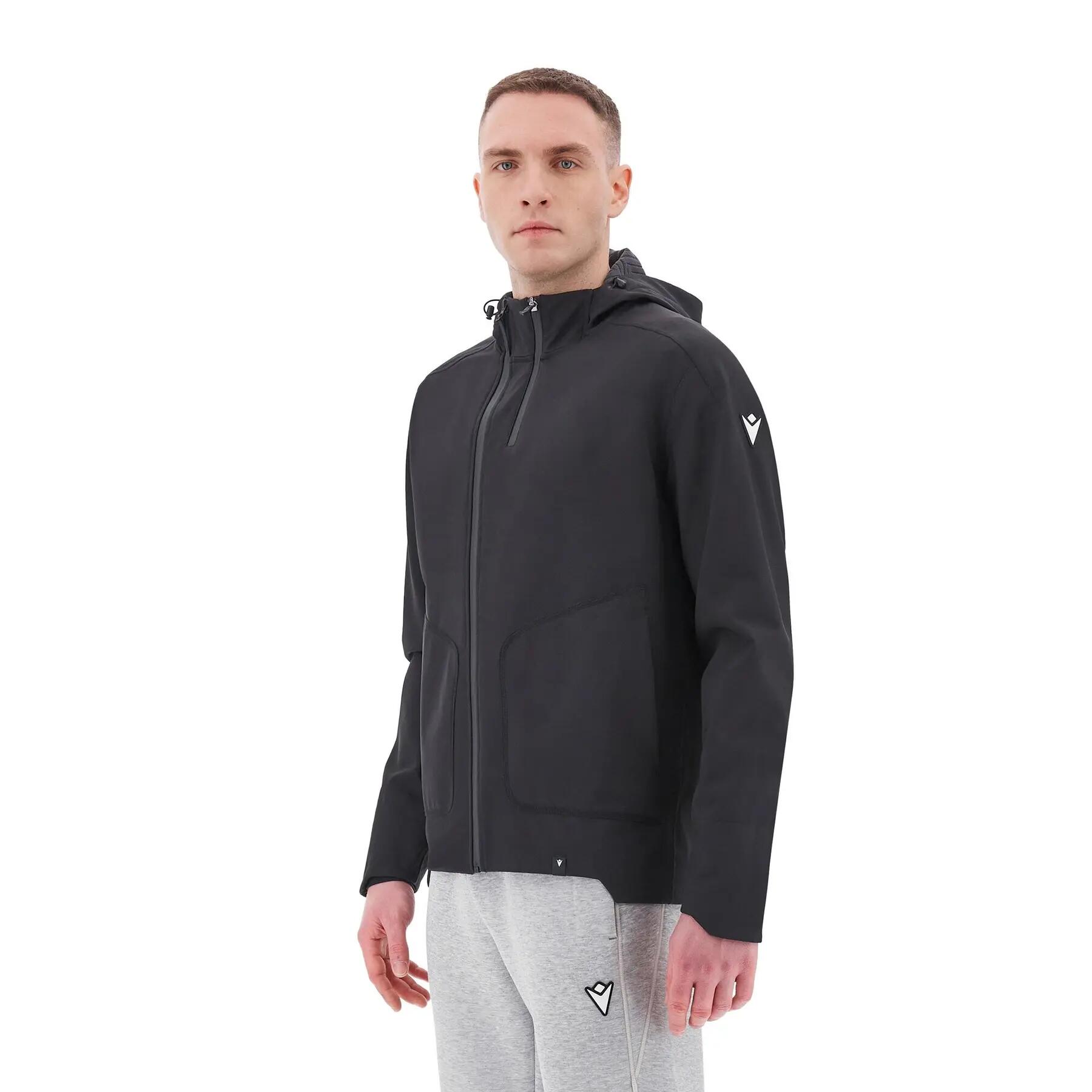 Giacca a vento con cappuccio softshell Macron Tomtor 4/7