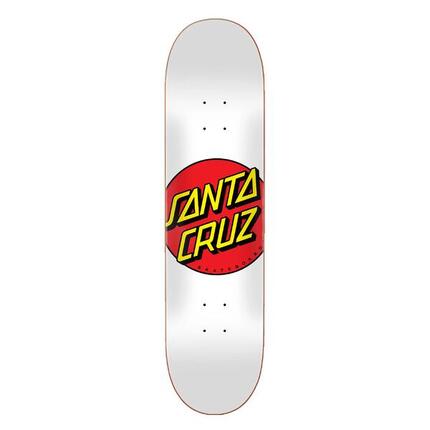 Santa Cruz Classic Dot 8.0 skateboard deck - wit