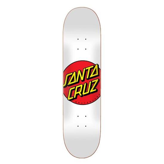 Santa Cruz Classic Dot 8.0 skateboard deck - wit