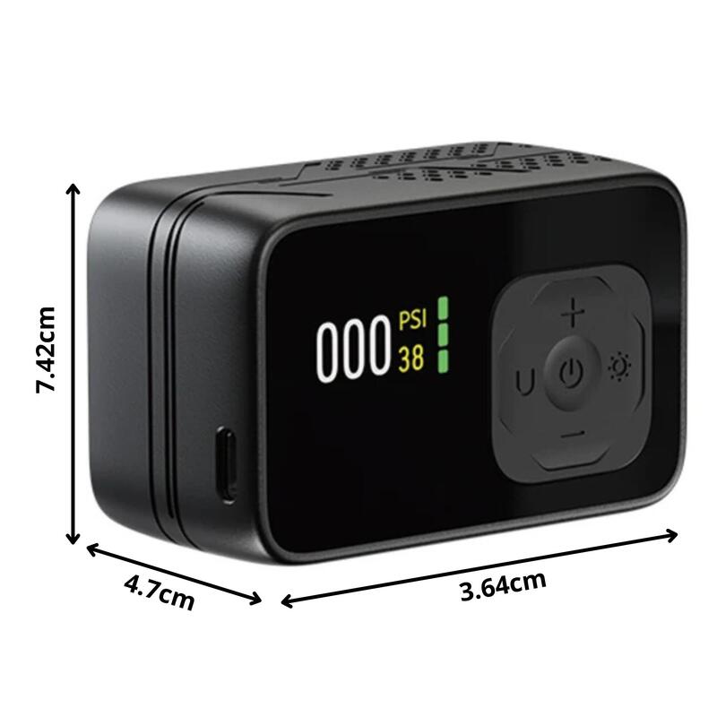 pompa electrica bicicleta compacta 120 PSI digital USB-C