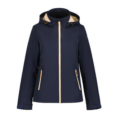 Dames fleece softshell wandeldonkere icepeak brenham