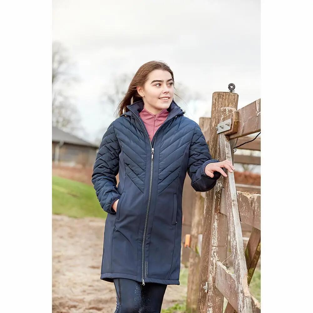 Chaqueta equitación larga  para mujer Equipage Gaia 2/2