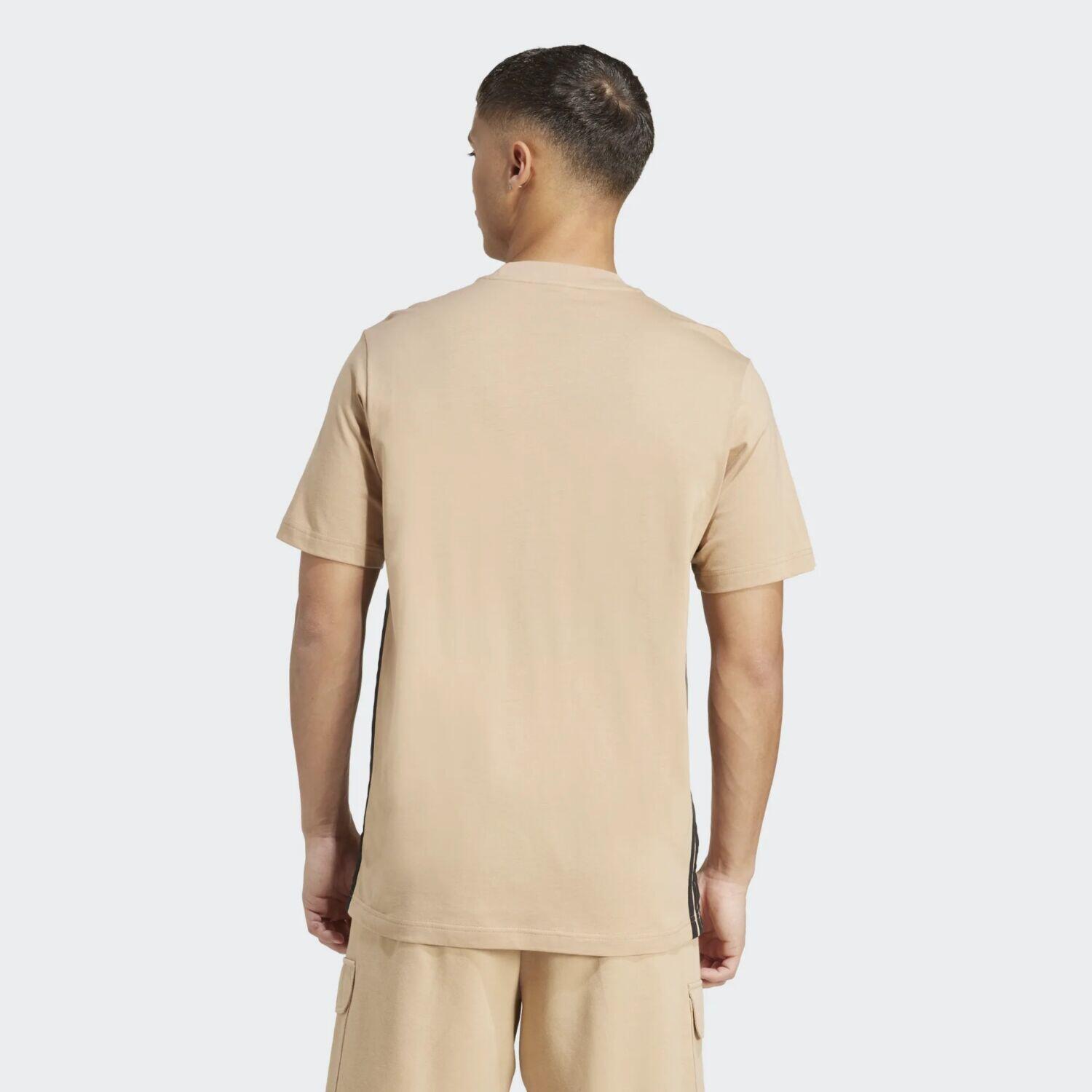 T-shirt adidas marrone uomo 3/4