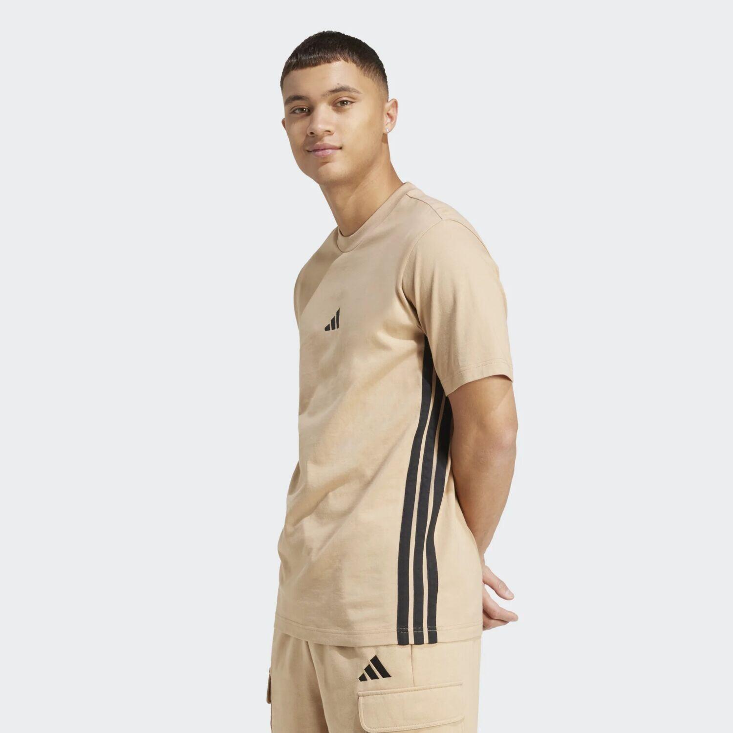 T-shirt adidas marrone uomo 2/4