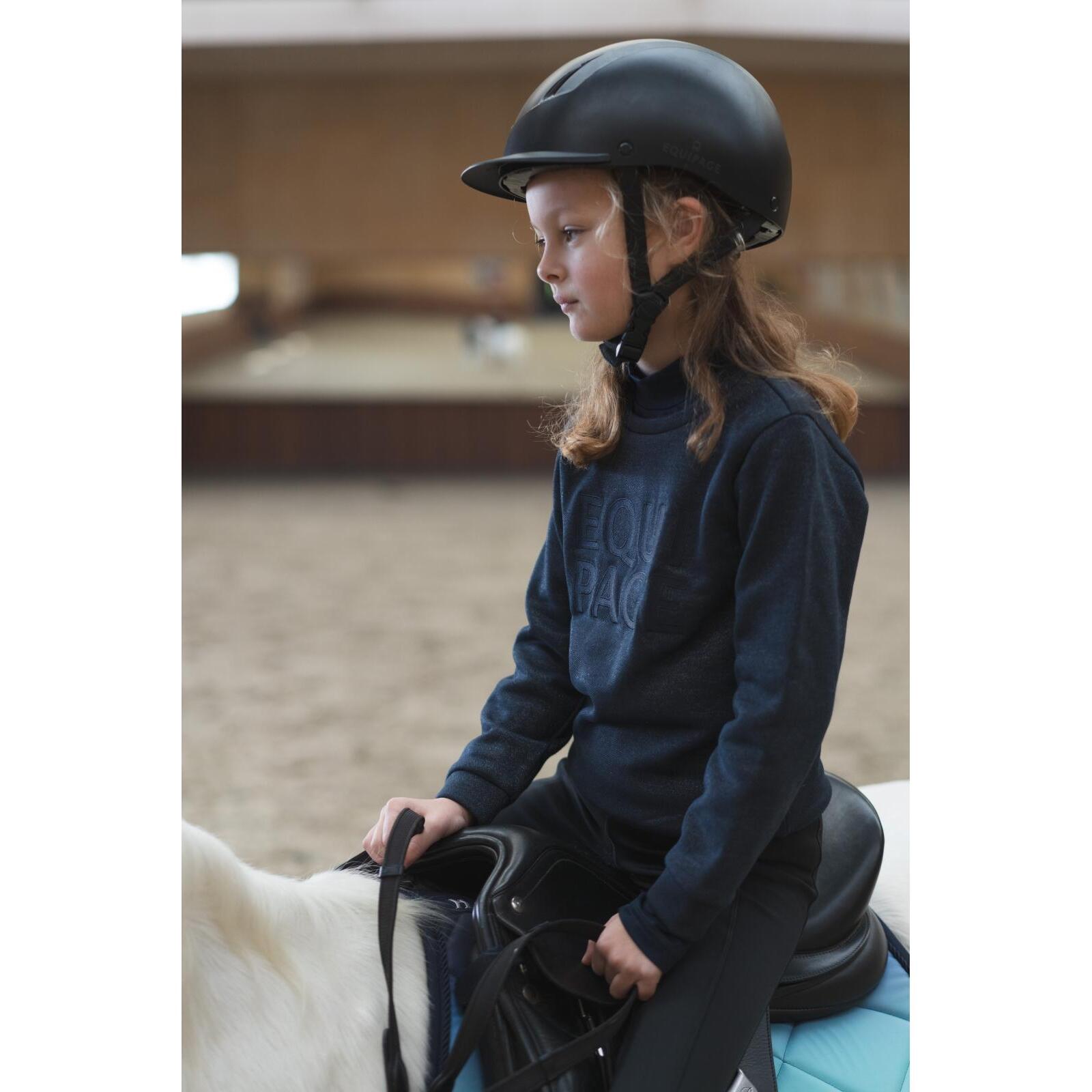 Sweatshirt équitation enfant Equipage Veela 3/4