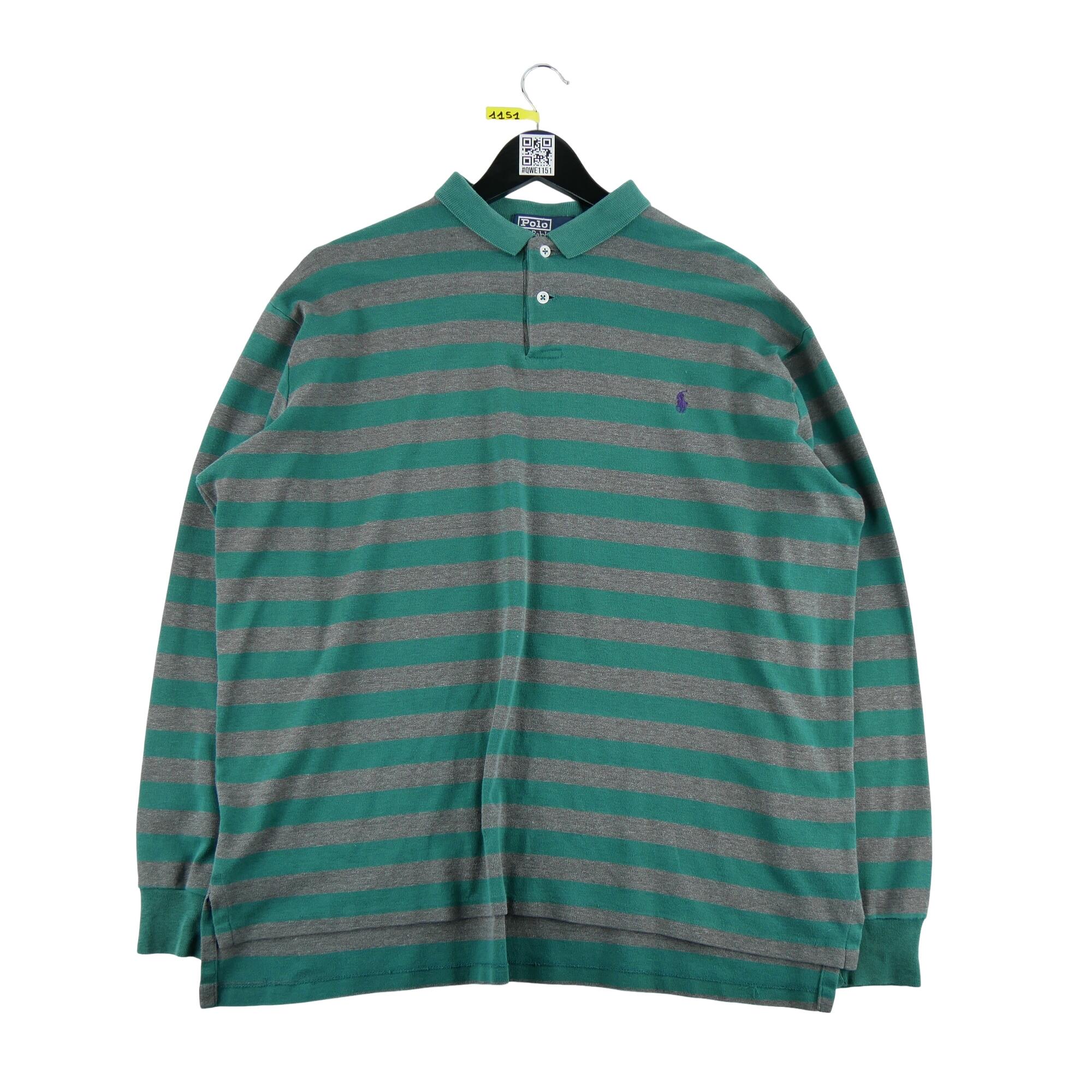 Seconde vie - Polo manches longues Homme  Vintage - Bon état 2/7