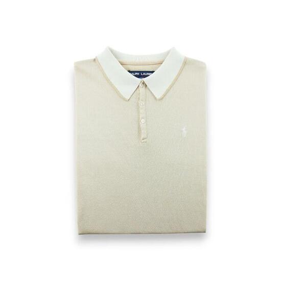 Reconditionné - Polo manches longues Homme Beige - Bon État