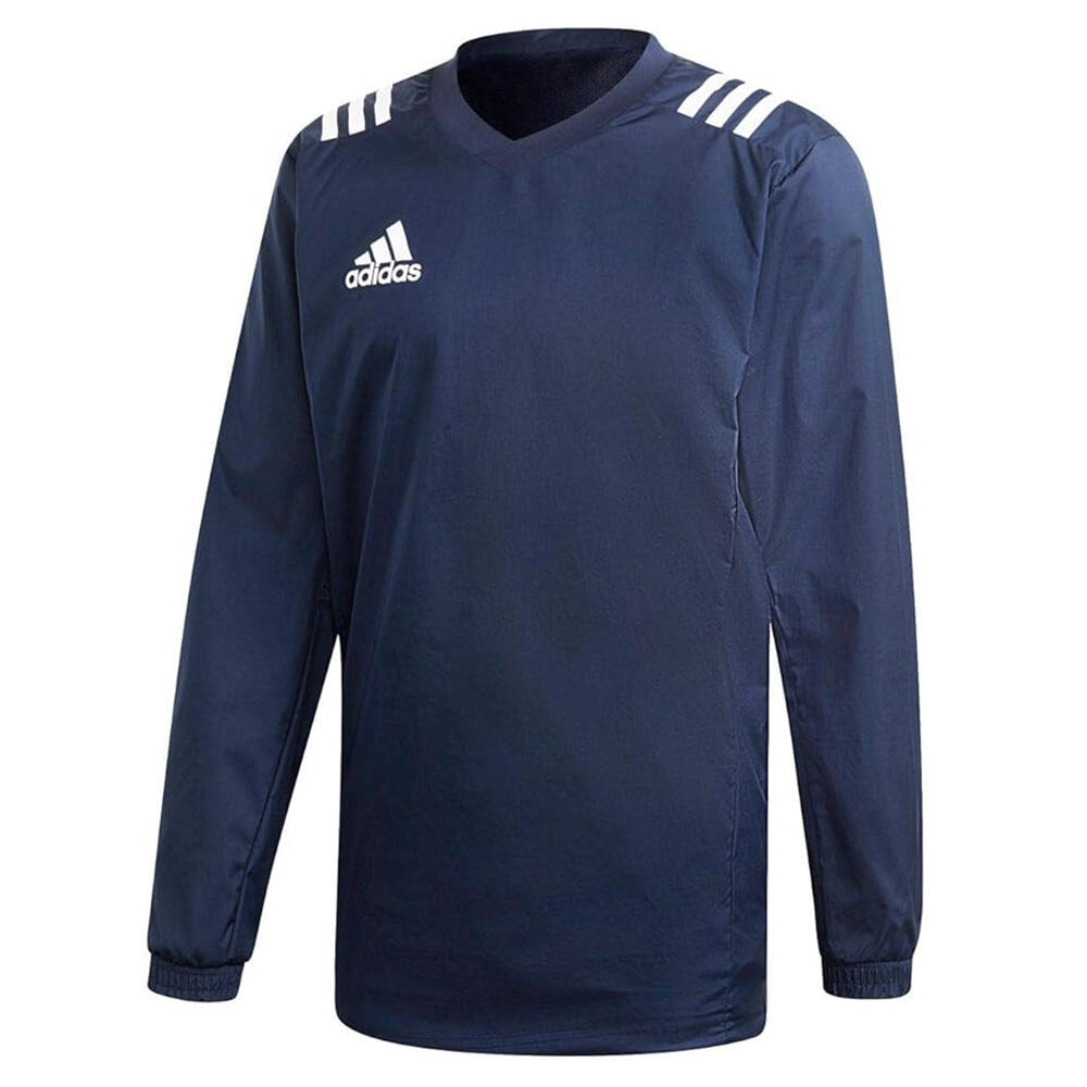 Adidas Rugby Contact Top Navy Training Rain Sweatshirt