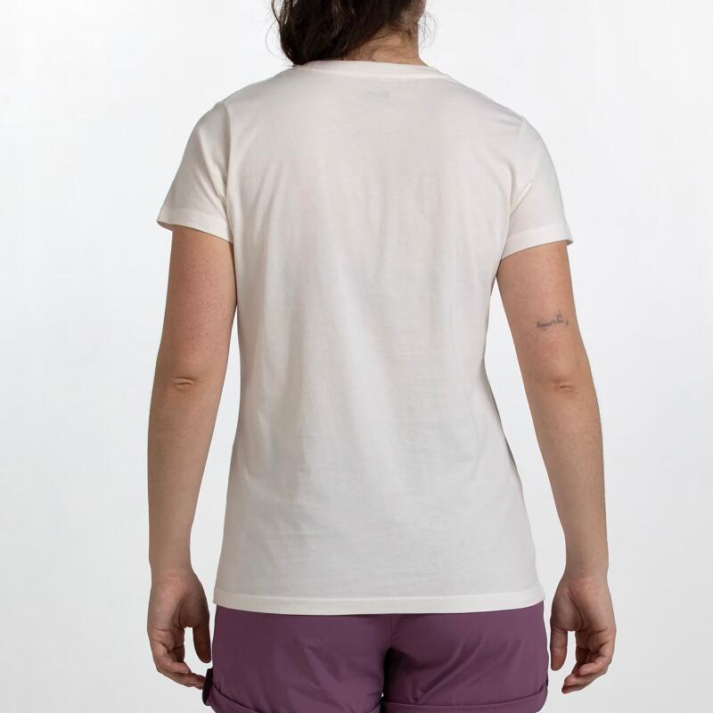 Camiseta +8000 Liv 020 82390-020 Mujer Blanca Entallada 3/4