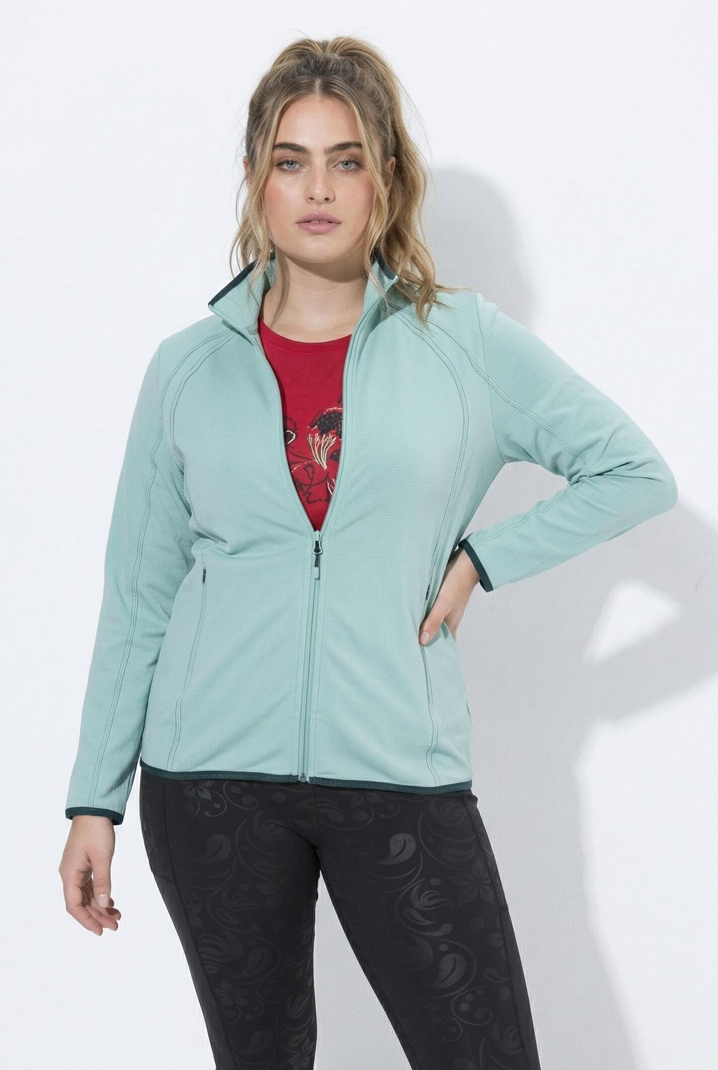Damen Funktions-Sweatjacke Stehkragen Langarm recycelt 7/7