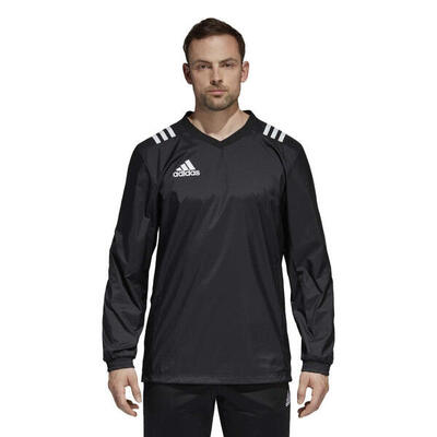 Adidas rugby contact top regen trainingssweater zwart
