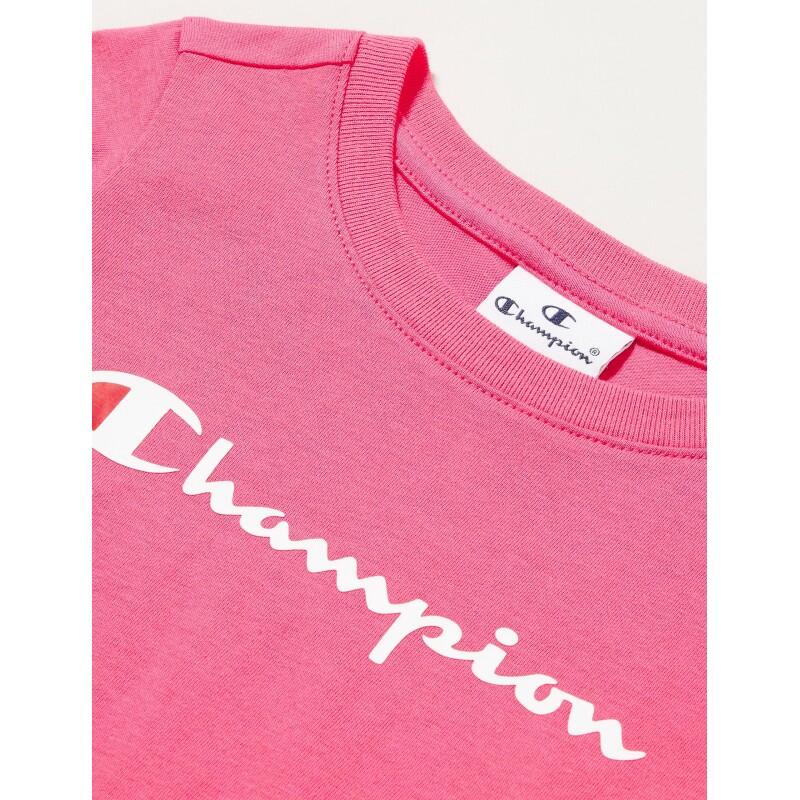 Camiseta Champion PS083 rosa niña manga corta algodón 2/5