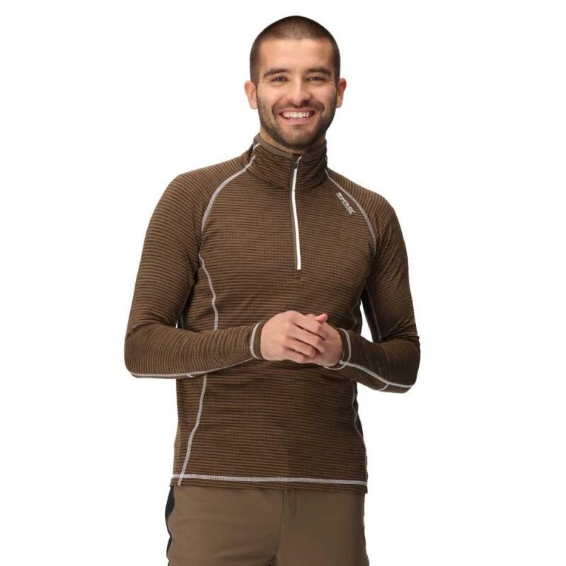 Sudadera forro polar Regatta Yonder RMT172 marrón - hombre trekking 2/5