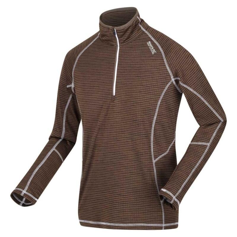 Sudadera forro polar Regatta Yonder RMT172 marrón - hombre trekking 5/5