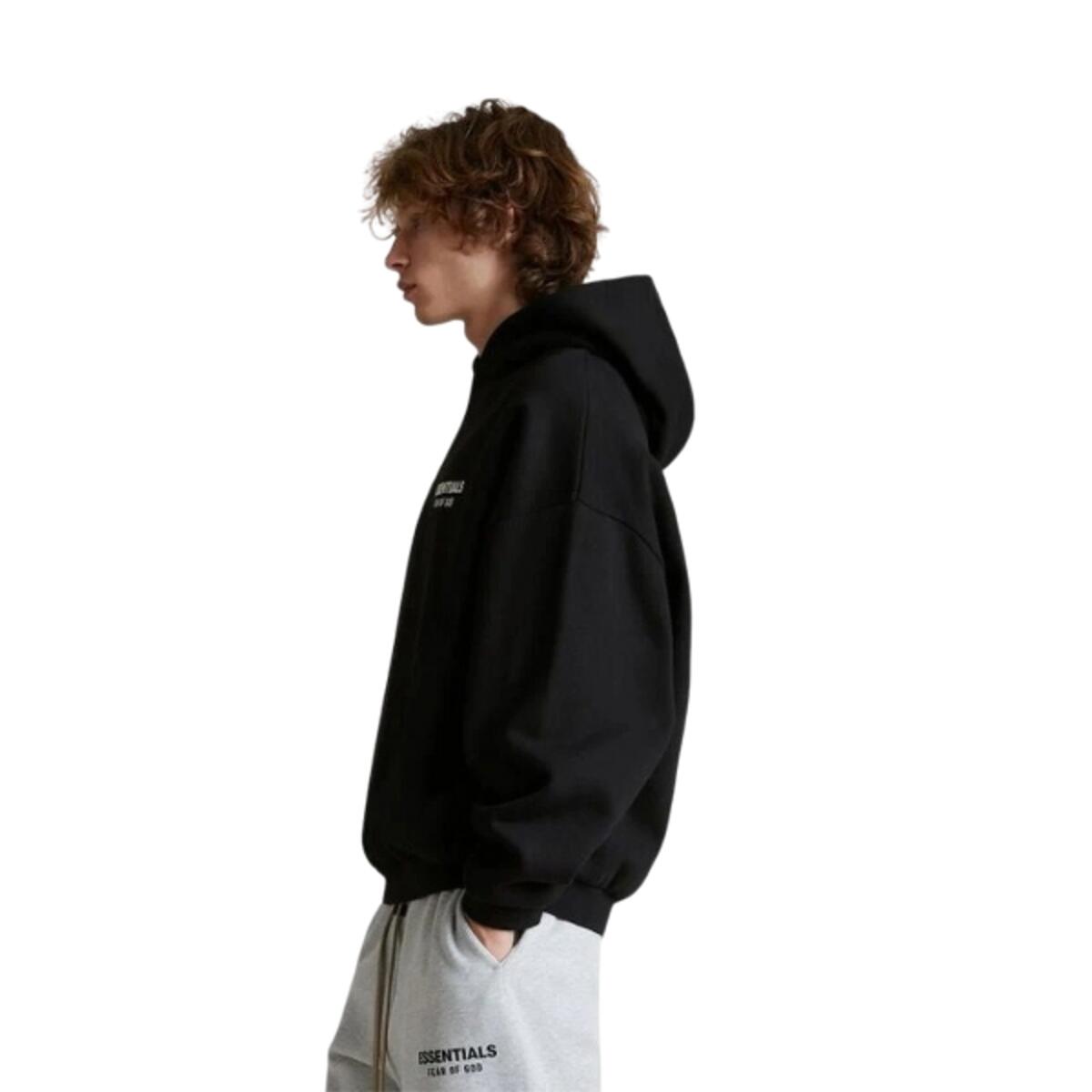 Essentials Hoodie Fleece Black 5/5