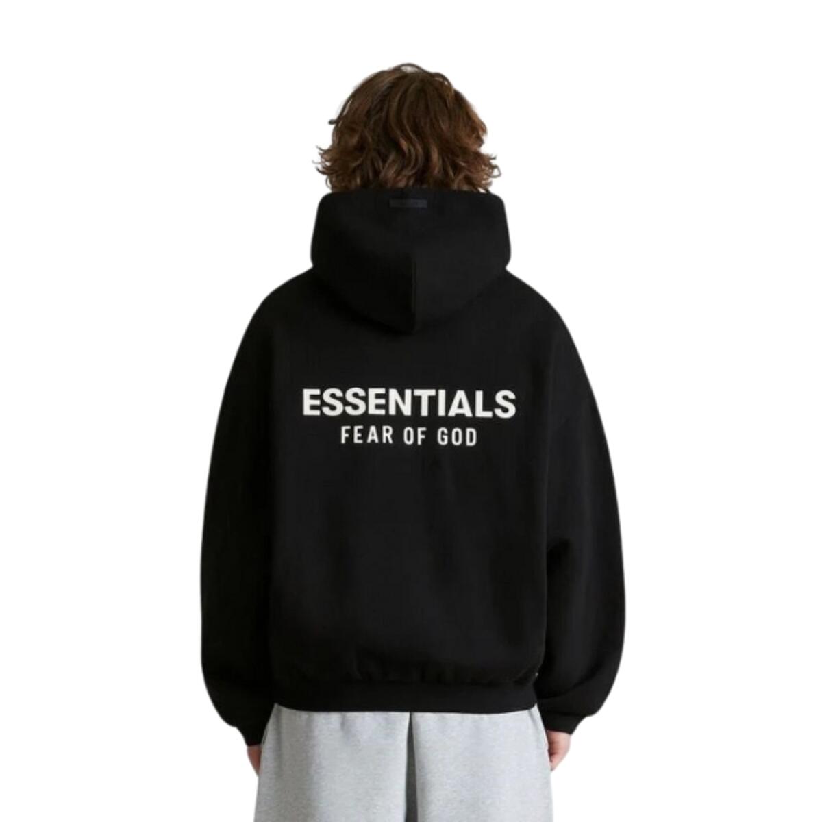 Essentials Hoodie Fleece Black 4/5
