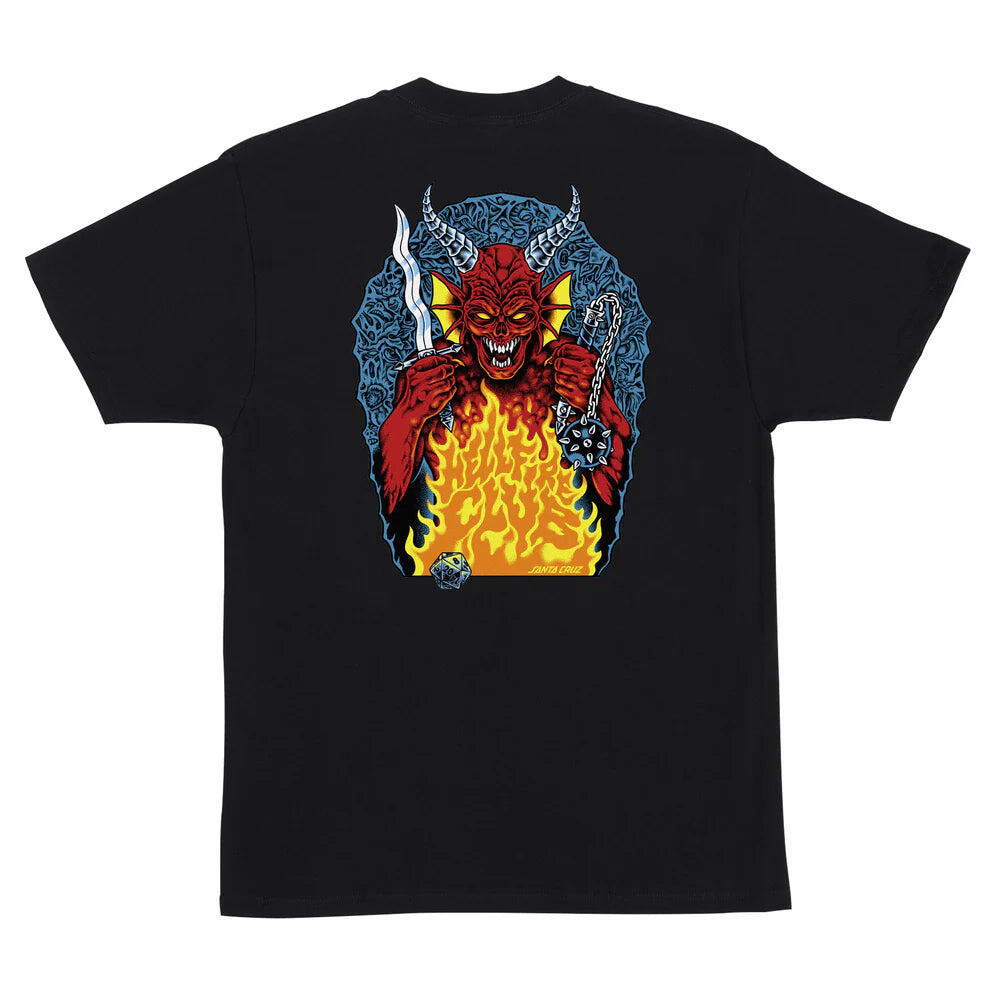 Santa Cruz - Stranger Things Hellfire Pit  T-Shirt - Black / L 2/2