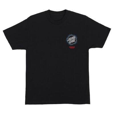 Santa cruz - stranger things hellfire pit t-shirt - black / l