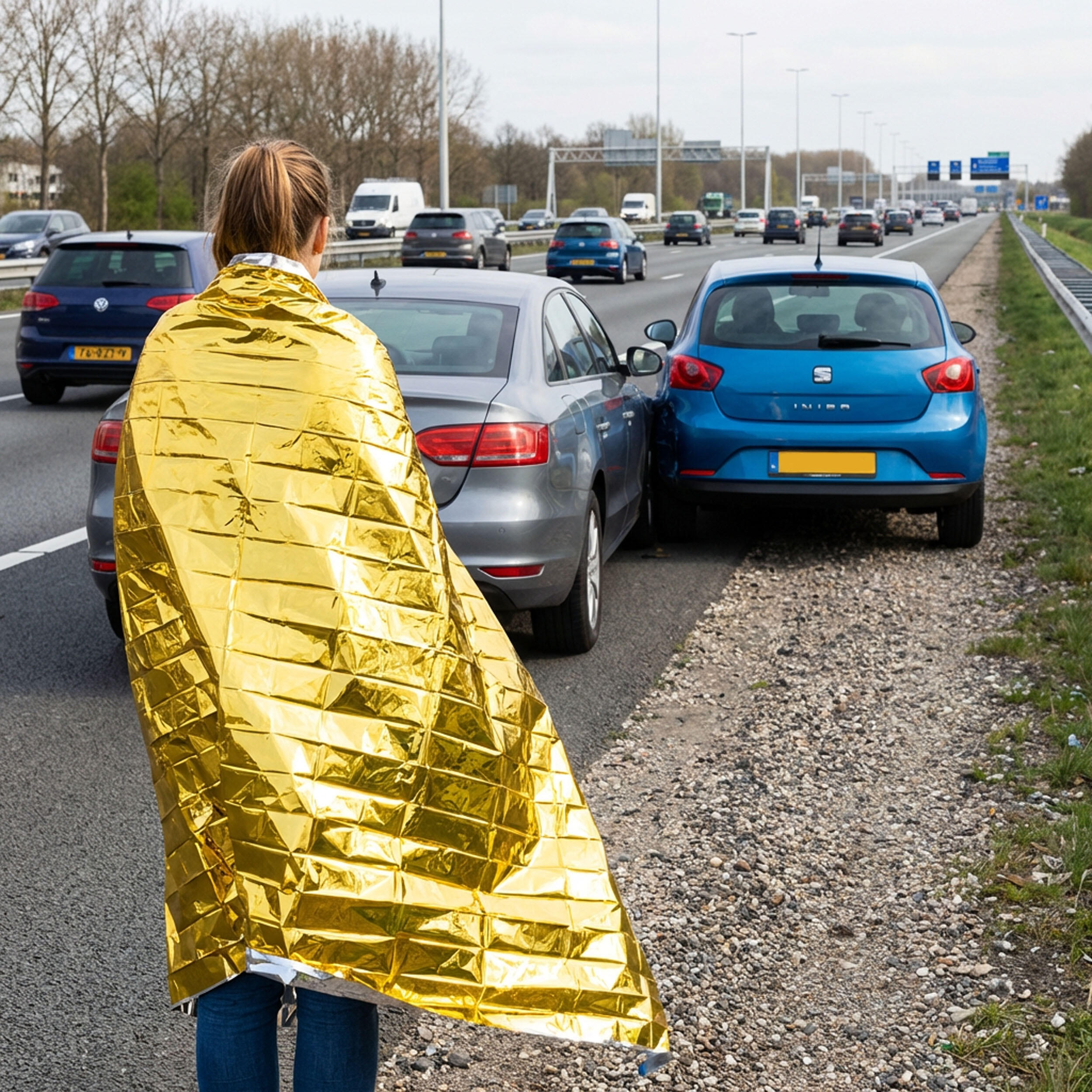 Travelnet EHBO Verbandkit Auto 40-delig met Veiligheidsvest- en Driehoek 5/7